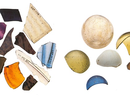 Die Kantonsarchäologie und Heinz Horat gehen auf Spurensuche bei der ehemaligen Glashütte Egglenen bei Flühli 