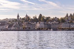 Sicht auf Stadt Luzern mit Museggmauer im Hintergrund
